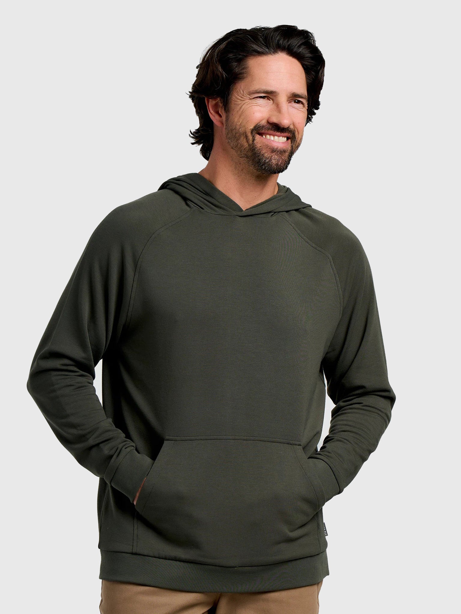 Free Fly Men's Bamboo Lightweight Fleece Hoodie - Saint Bernard