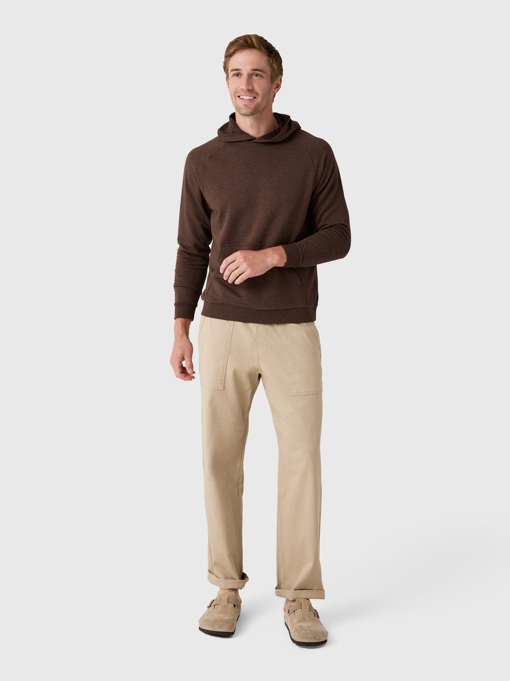 Free Fly Men's Bamboo Lightweight Fleece Hoodie - Saint Bernard