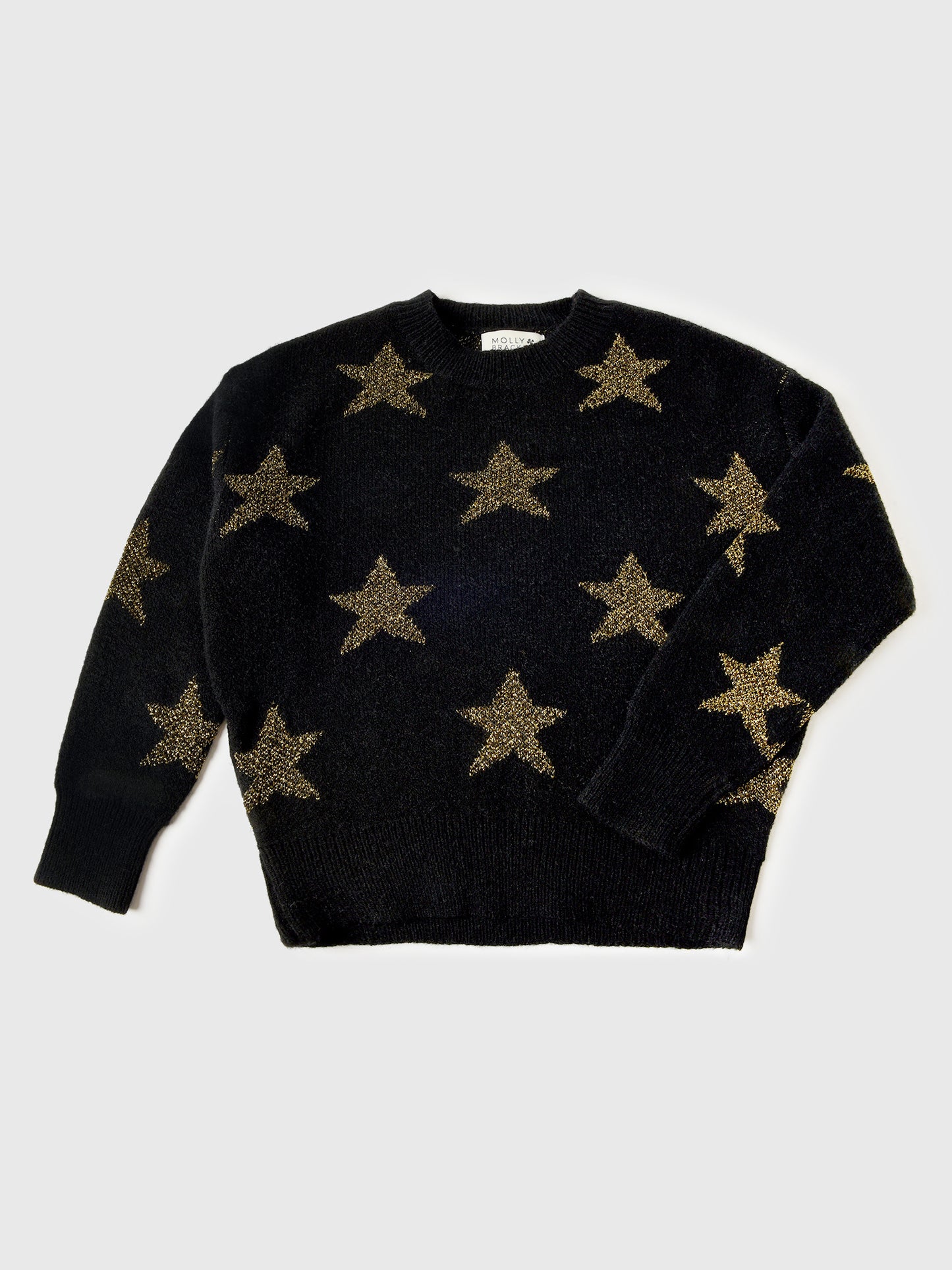 Molly Bracken Girls' Star Pattern Sweater - Saint Bernard