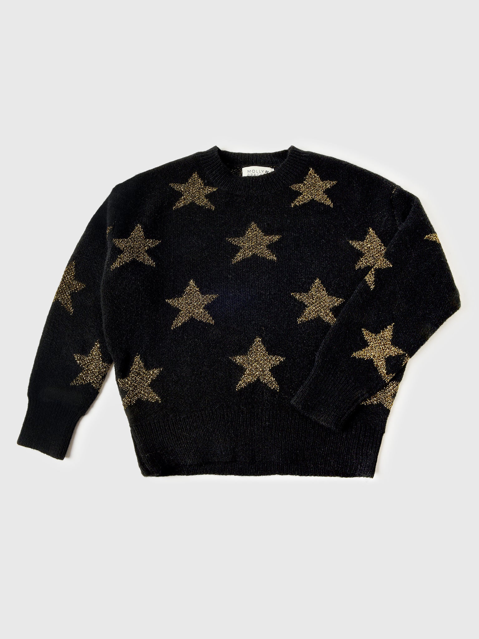 Molly Bracken Girls' Star Pattern Sweater - Saint Bernard