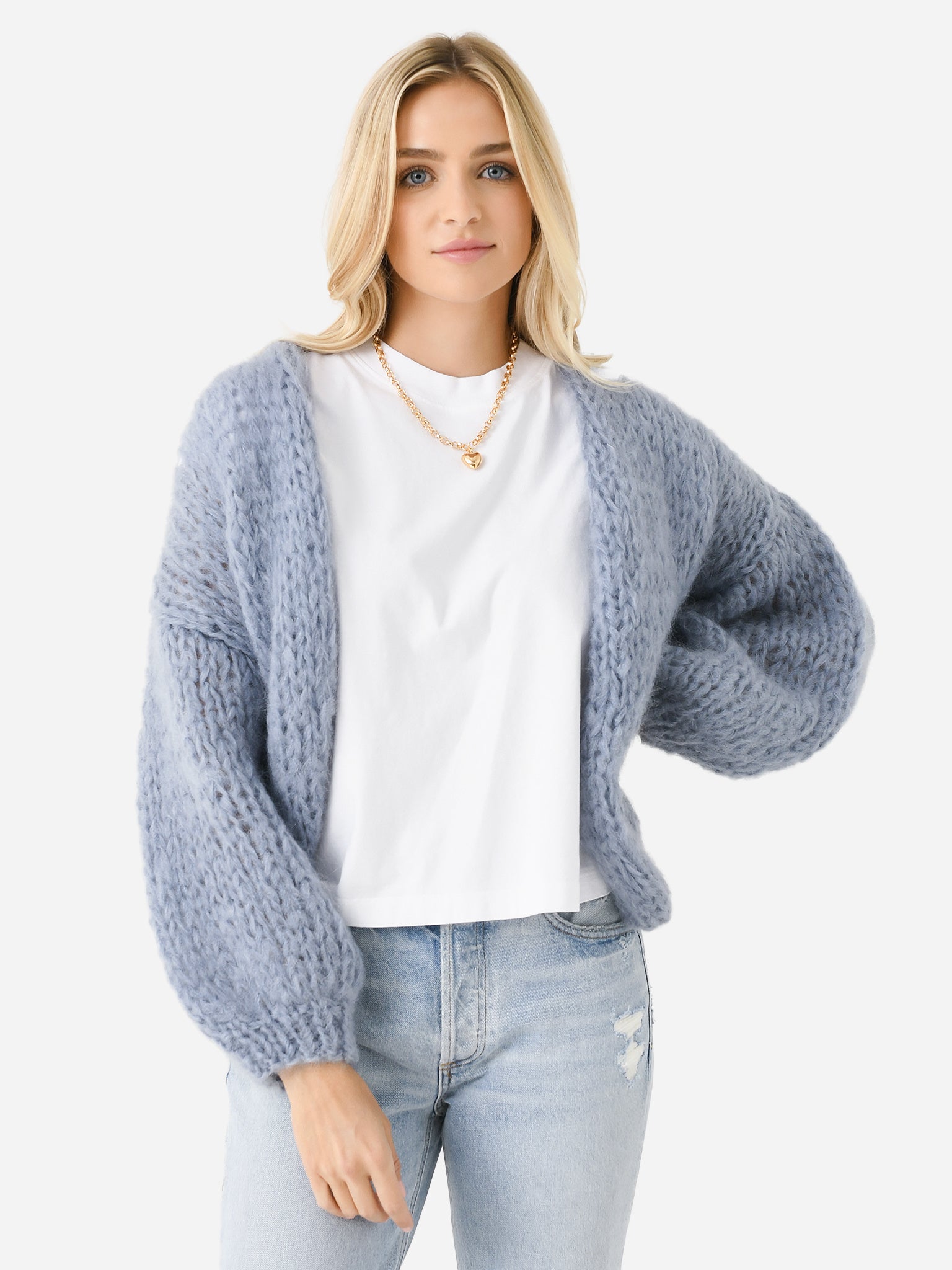 Maiami Women's Mohair Bomber Cardigan - Saint Bernard