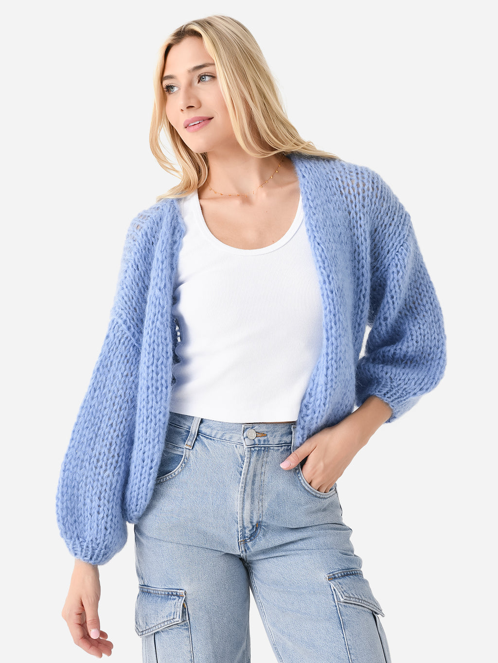 Maiami Women's Mohair Bomber Cardigan - Saint Bernard