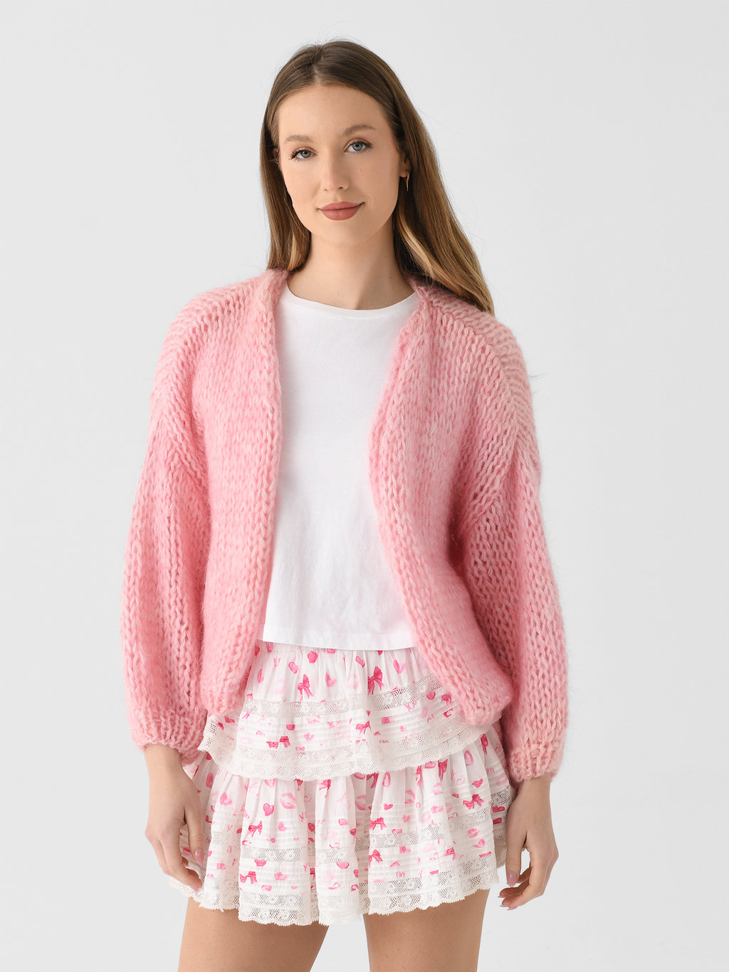 Maiami Women's Mohair Bomber Cardigan - Saint Bernard