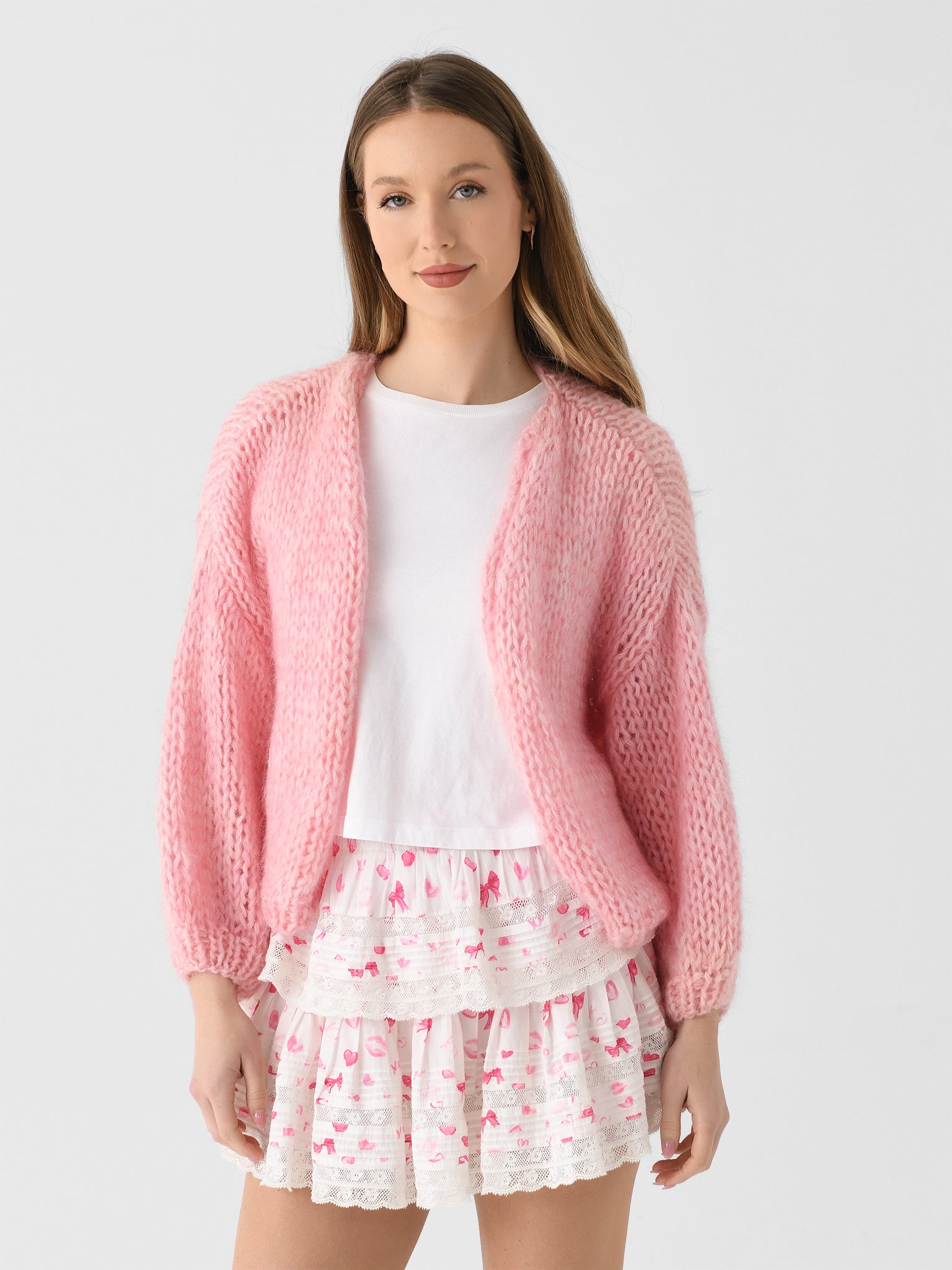 Maiami Women's Mohair Bomber Cardigan - Saint Bernard
