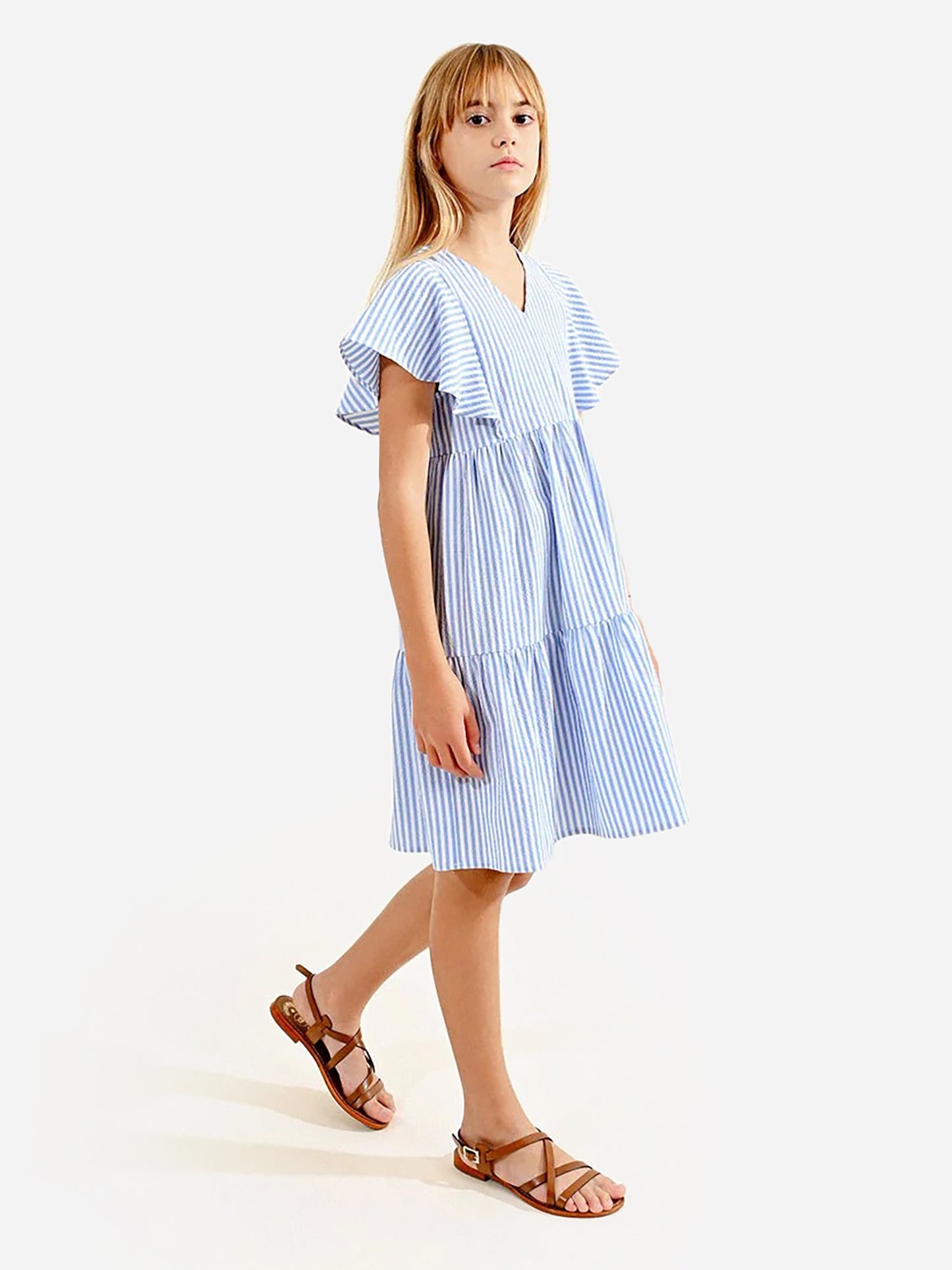 Molly Bracken Girls' Striped Dress - Saint Bernard