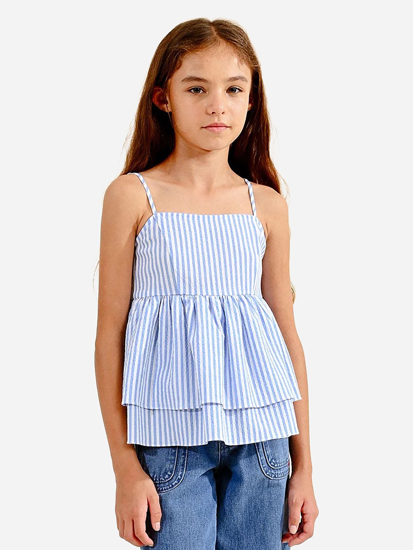 Molly Bracken Girls' Striped Camisole - Saint Bernard