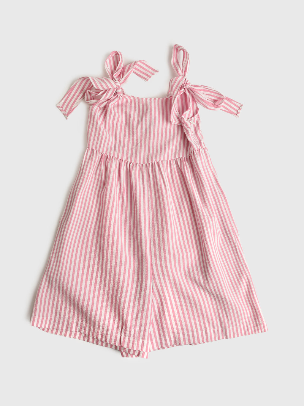 Molly Bracken Girls' Striped Short Jumpsuit - Saint Bernard