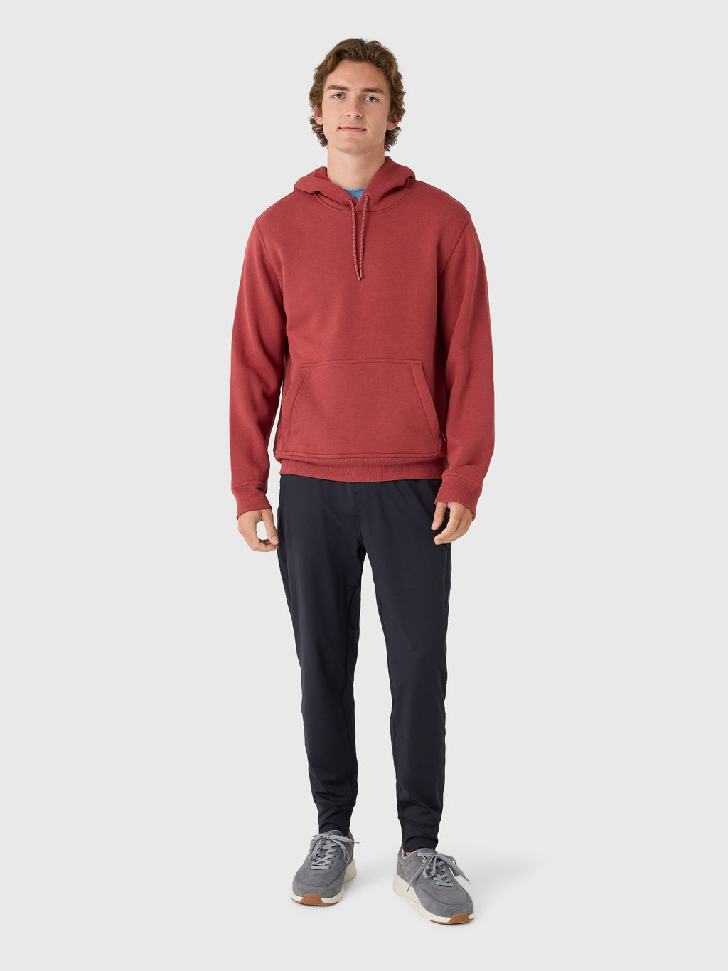 Free Fly Men's Bamboo Northcoast Fleece Pullover Hoodie - Saint Bernard