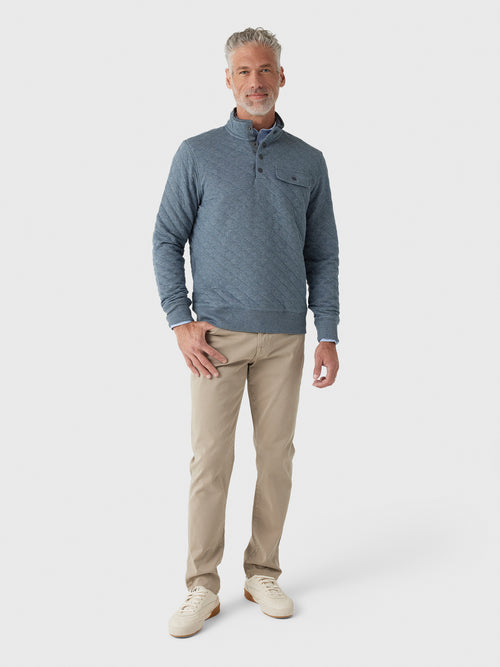 Faherty Brand Men's Epic Quilted Fleece Pullover - Saint Bernard