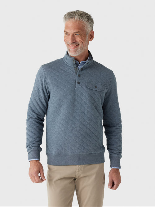 Faherty Brand Men's Epic Quilted Fleece Pullover - Saint Bernard