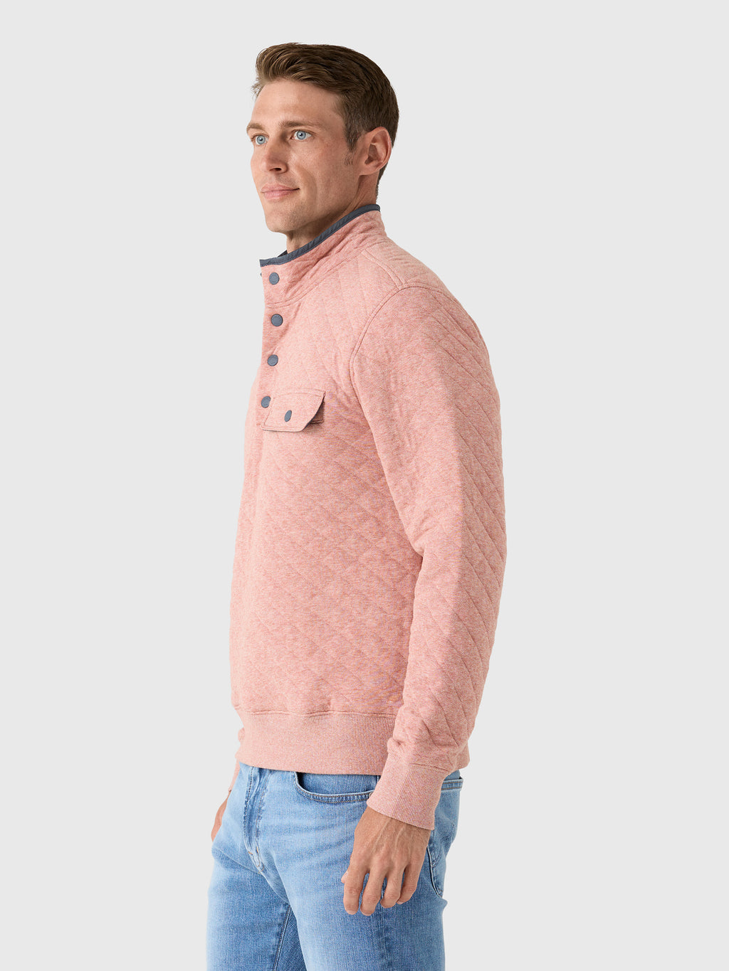 Faherty Brand Men's Epic Quilted Fleece Pullover - Saint Bernard