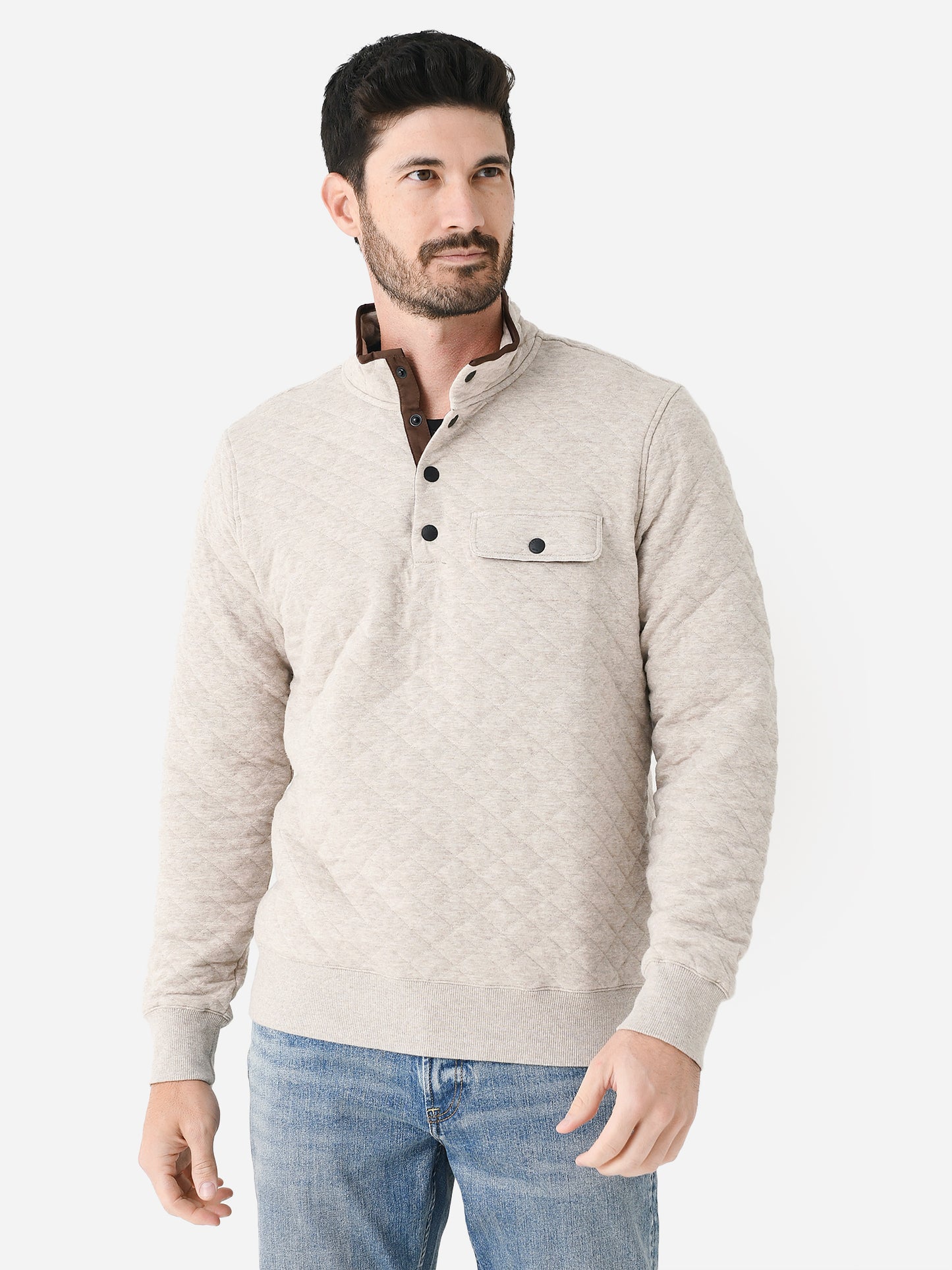 Faherty Brand Men's Epic Quilted Fleece Pullover