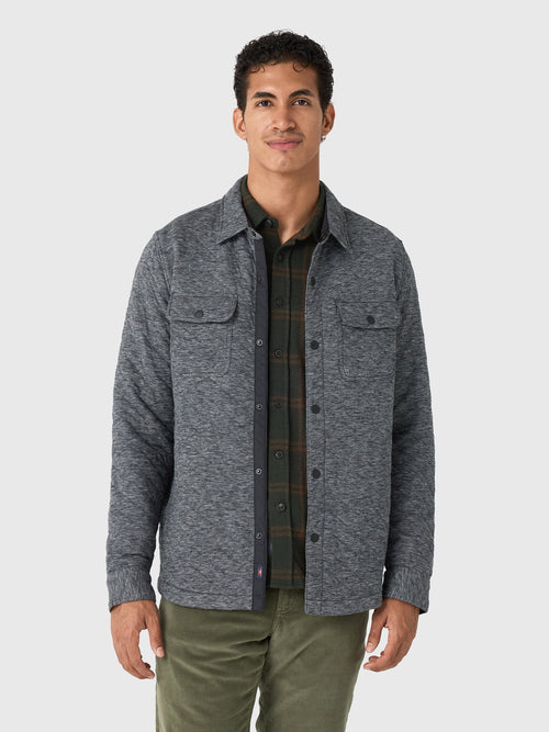 Faherty Brand Men's Epic Quilted Fleece CPO - Saint Bernard