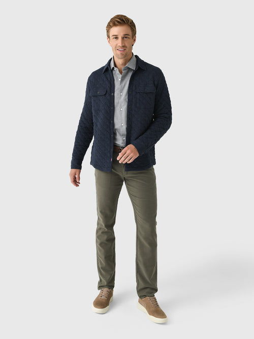 Faherty Brand Men's Epic Quilted Fleece CPO
