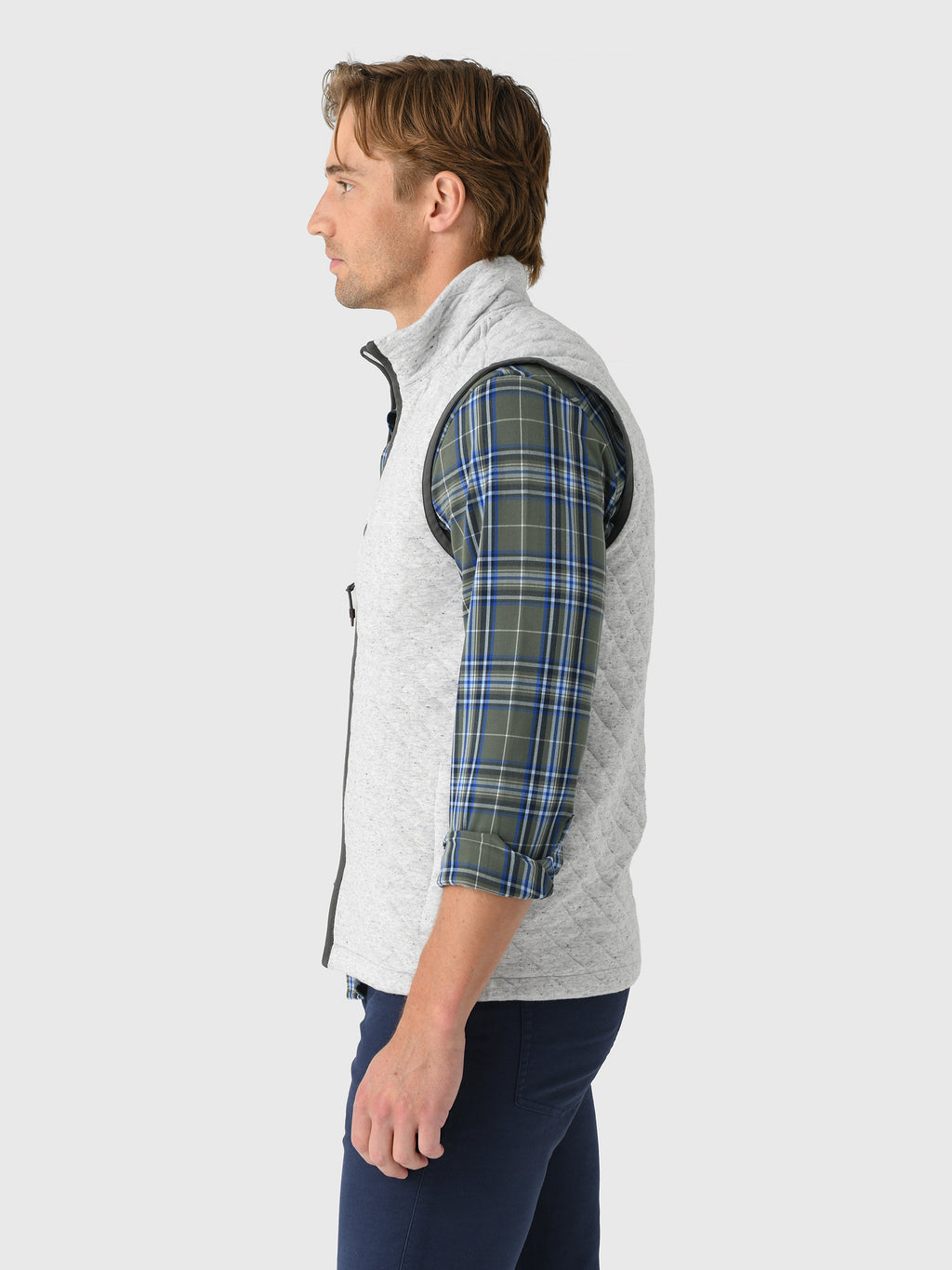 Faherty Brand Men's Epic Quilted Fleece Vest - Saint Bernard