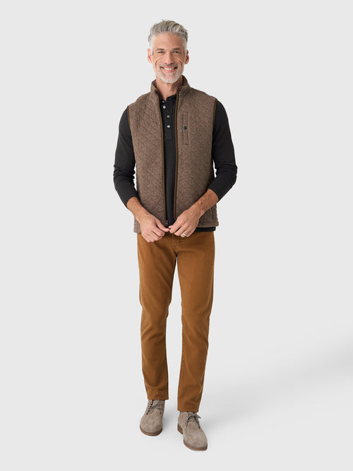 Faherty Brand Men's Epic Quilted Fleece Vest