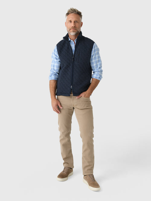 Faherty Brand Men's Epic Quilted Fleece Vest