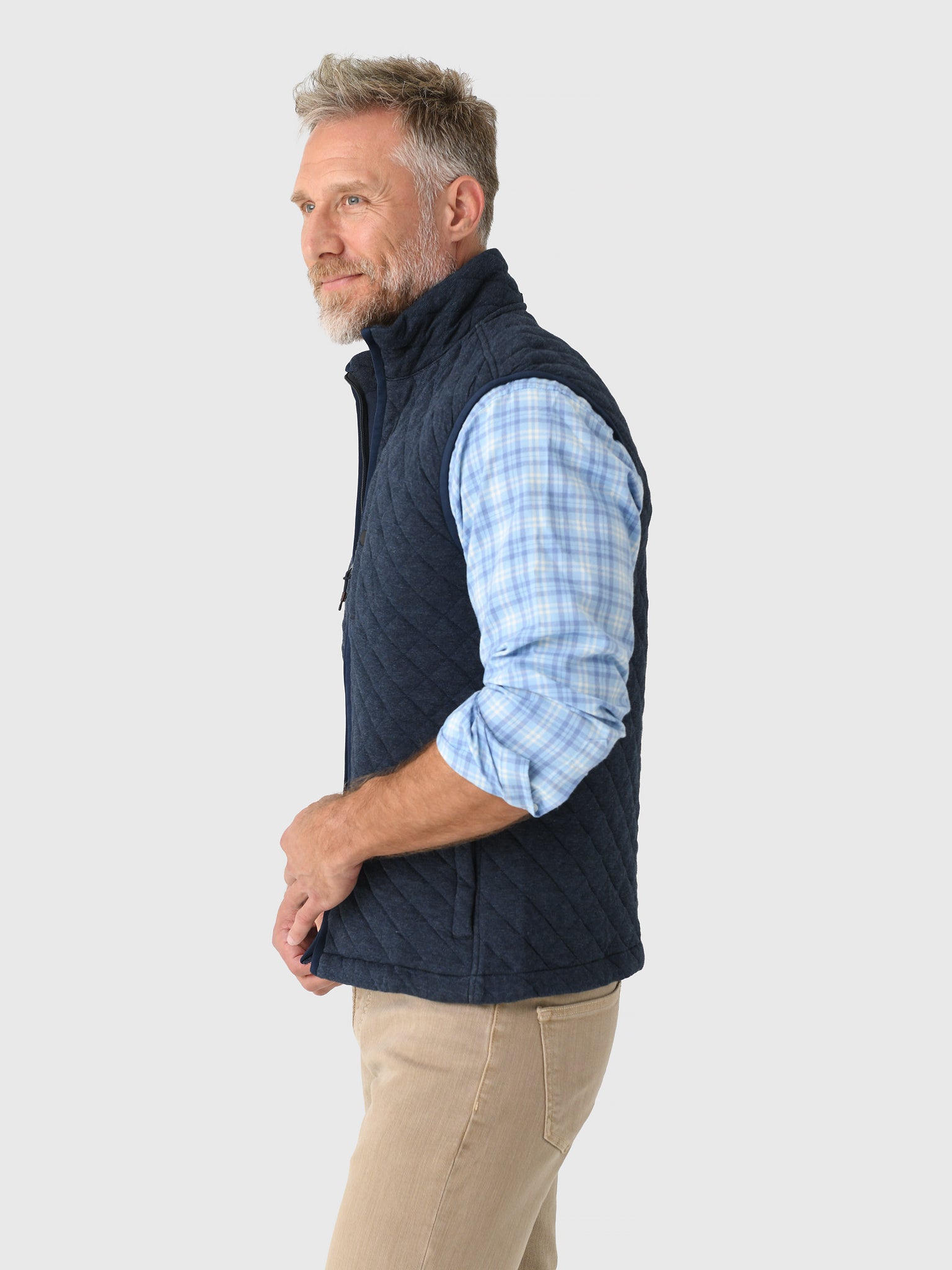 Faherty Brand Men's Epic Quilted Fleece Vest - Saint Bernard