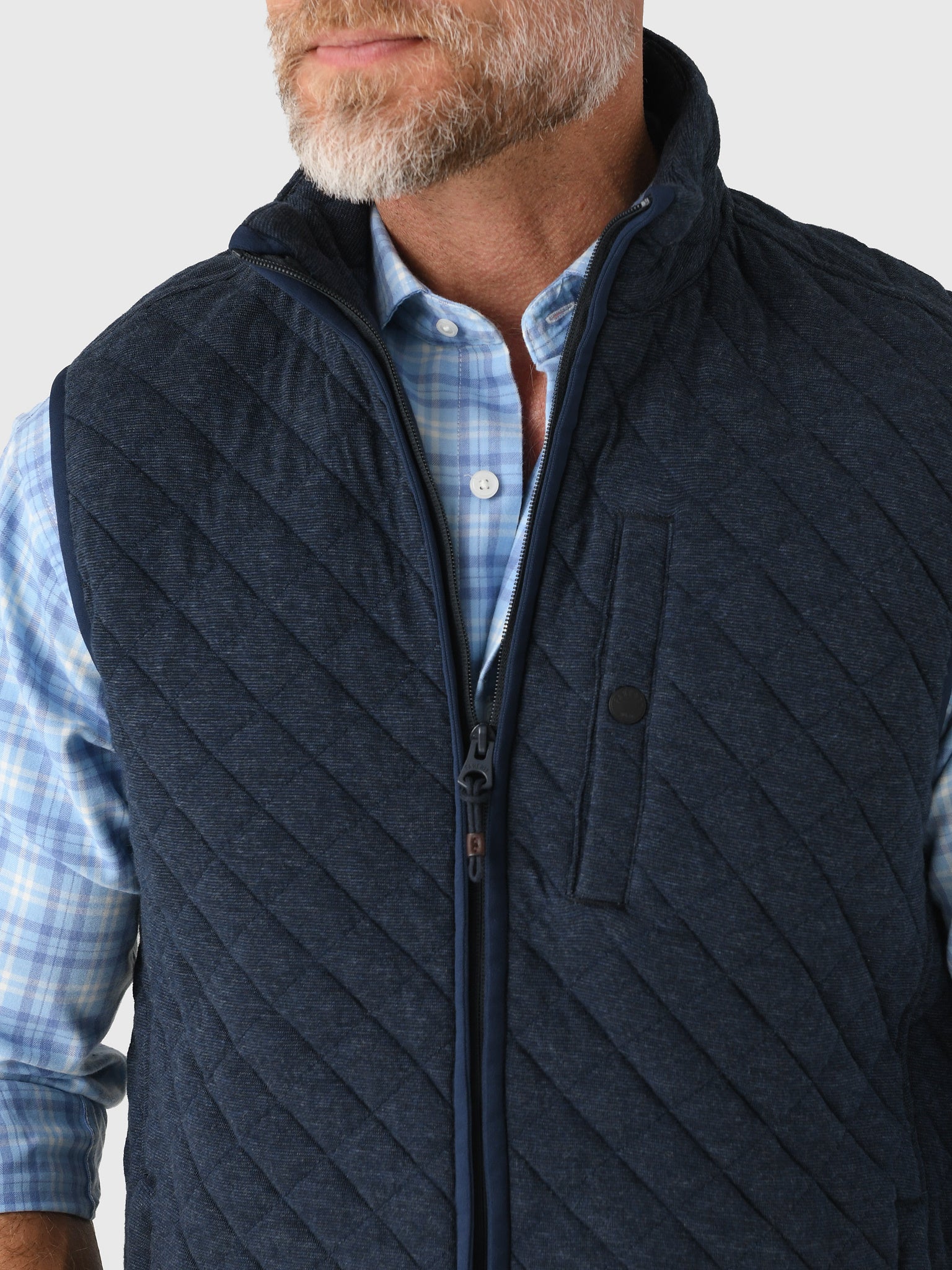Faherty Brand Men's Epic Quilted Fleece Vest - Saint Bernard