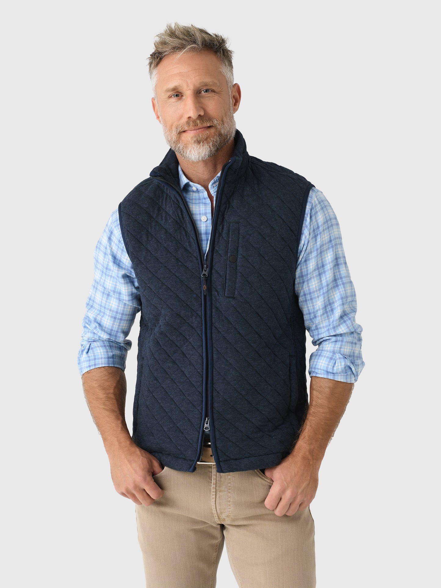 Faherty Brand Men's Epic Quilted Fleece Vest - Saint Bernard