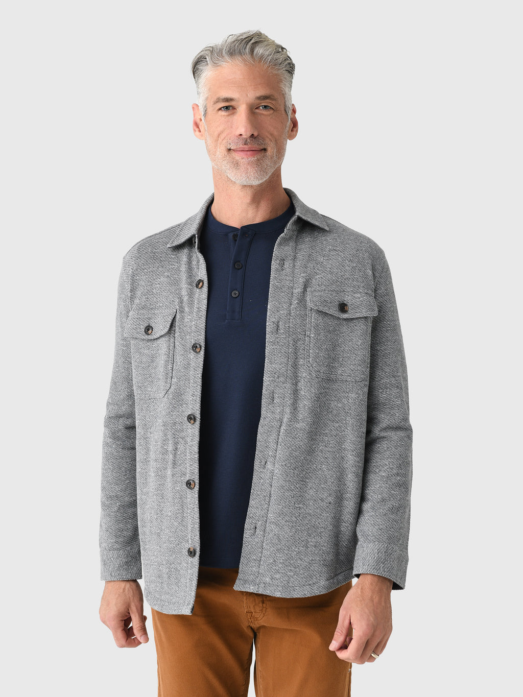 Faherty Brand Men's Inlet Knit CPO - Saint Bernard