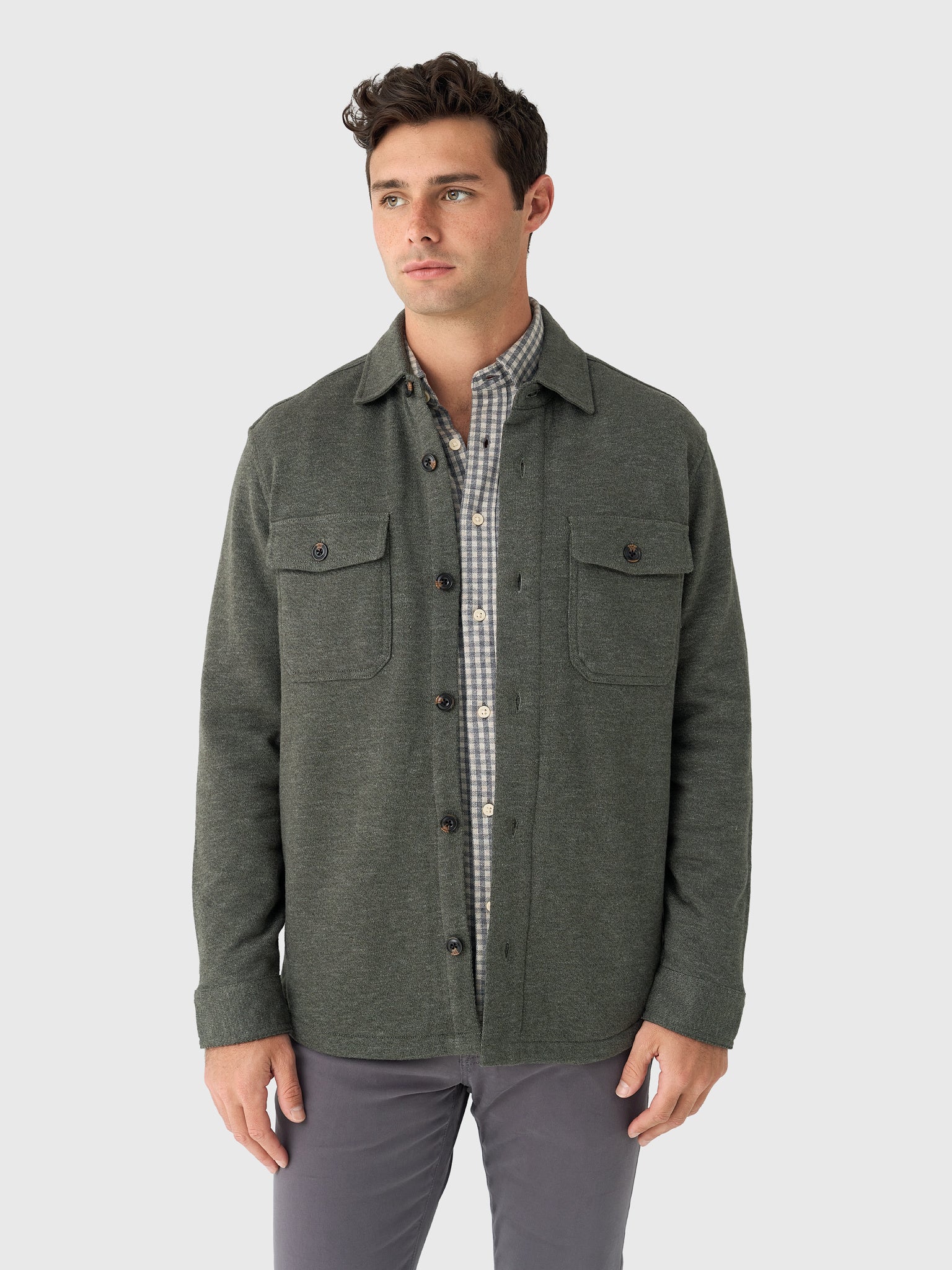 Faherty Brand Men's Inlet Knit CPO - Saint Bernard