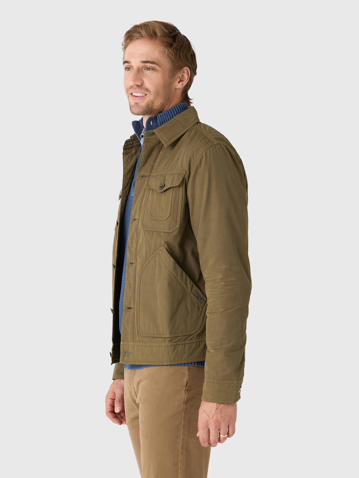 Faherty Brand Men's Frontier Trucker Jacket - Saint Bernard