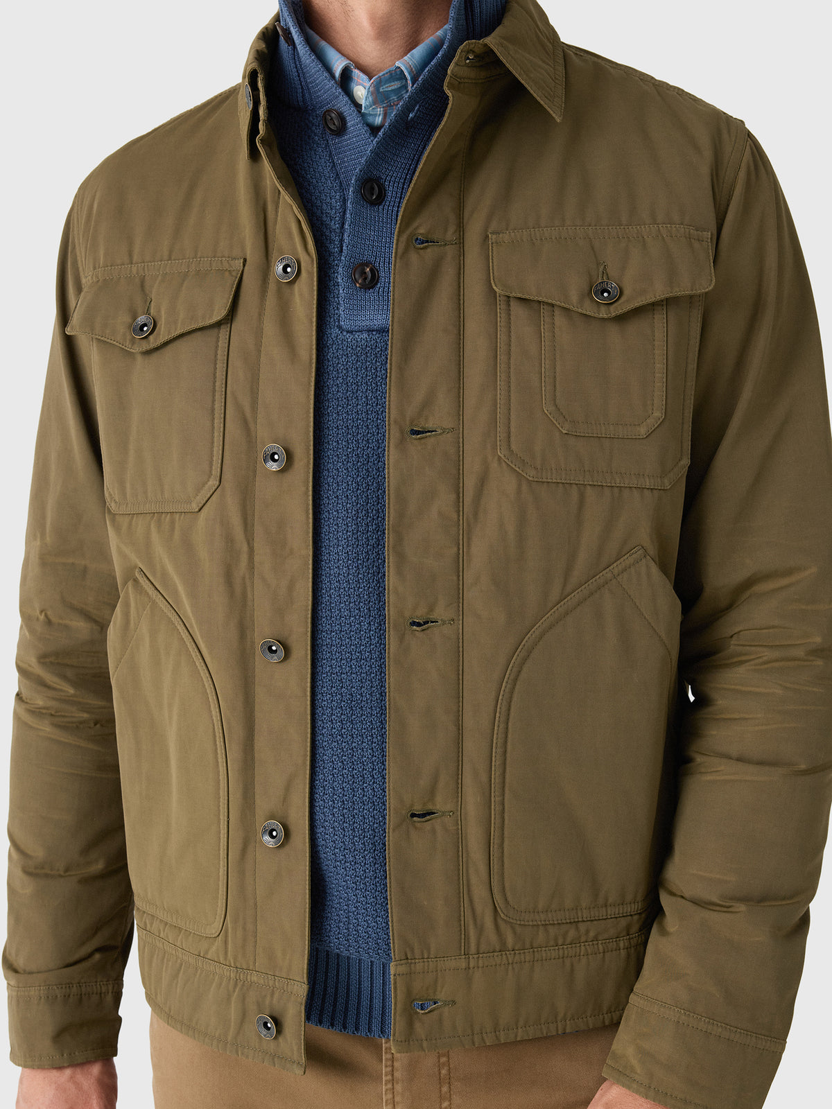 Faherty Brand Men's Frontier Trucker Jacket - Saint Bernard