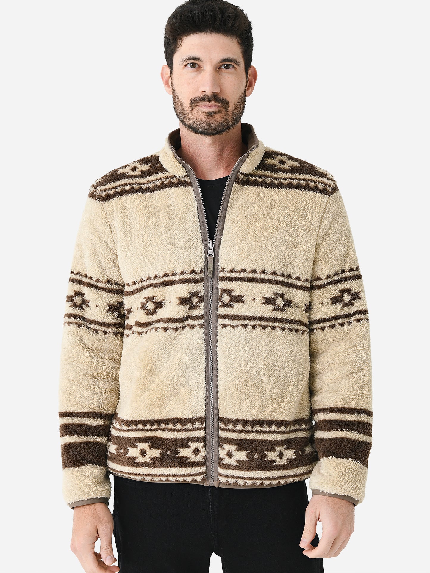 Faherty Brand Men's Steven Paul Judd High Pile Fleece Reversible Jacket - Saint Bernard
