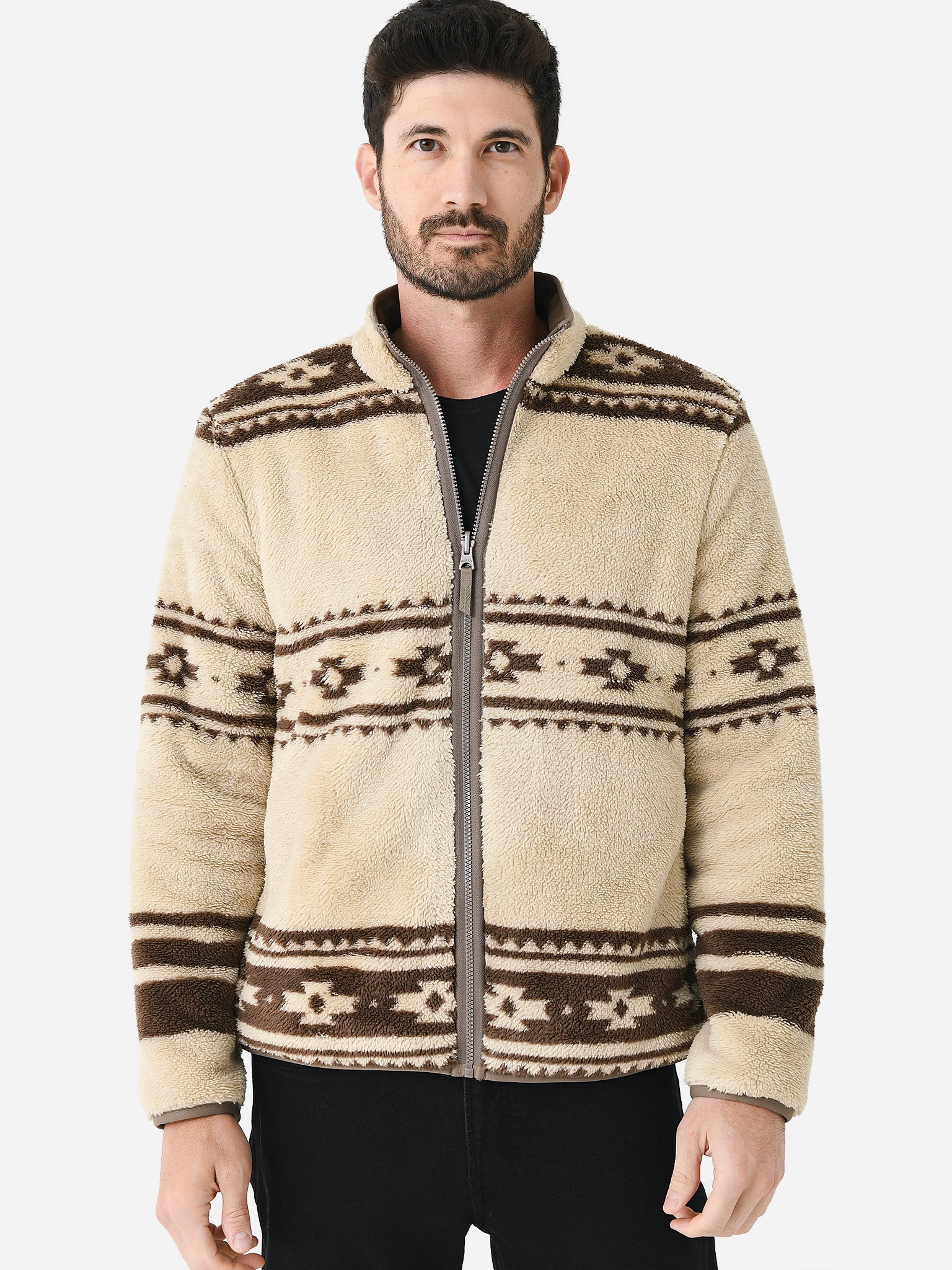Faherty Brand Men's Steven Paul Judd High Pile Fleece Reversible Jacket - Saint Bernard