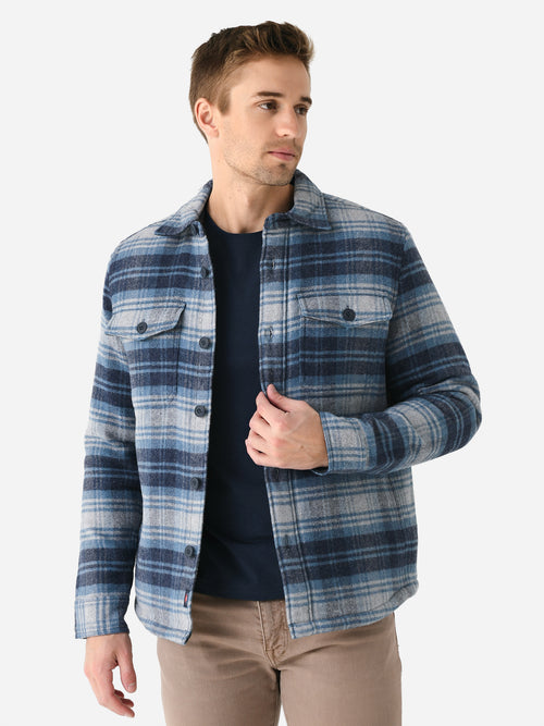 Faherty Brand Men's High Pile Fleece Lined Wool CPO