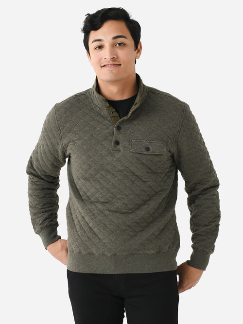 Faherty Brand Men's Epic Quilted Fleece Pullover