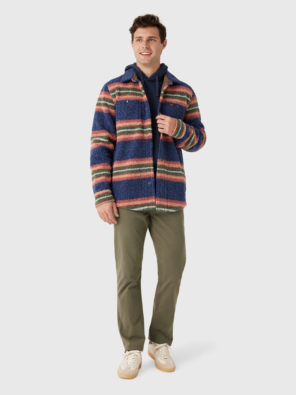 Faherty Brand Men's Range Fleece CPO - Saint Bernard