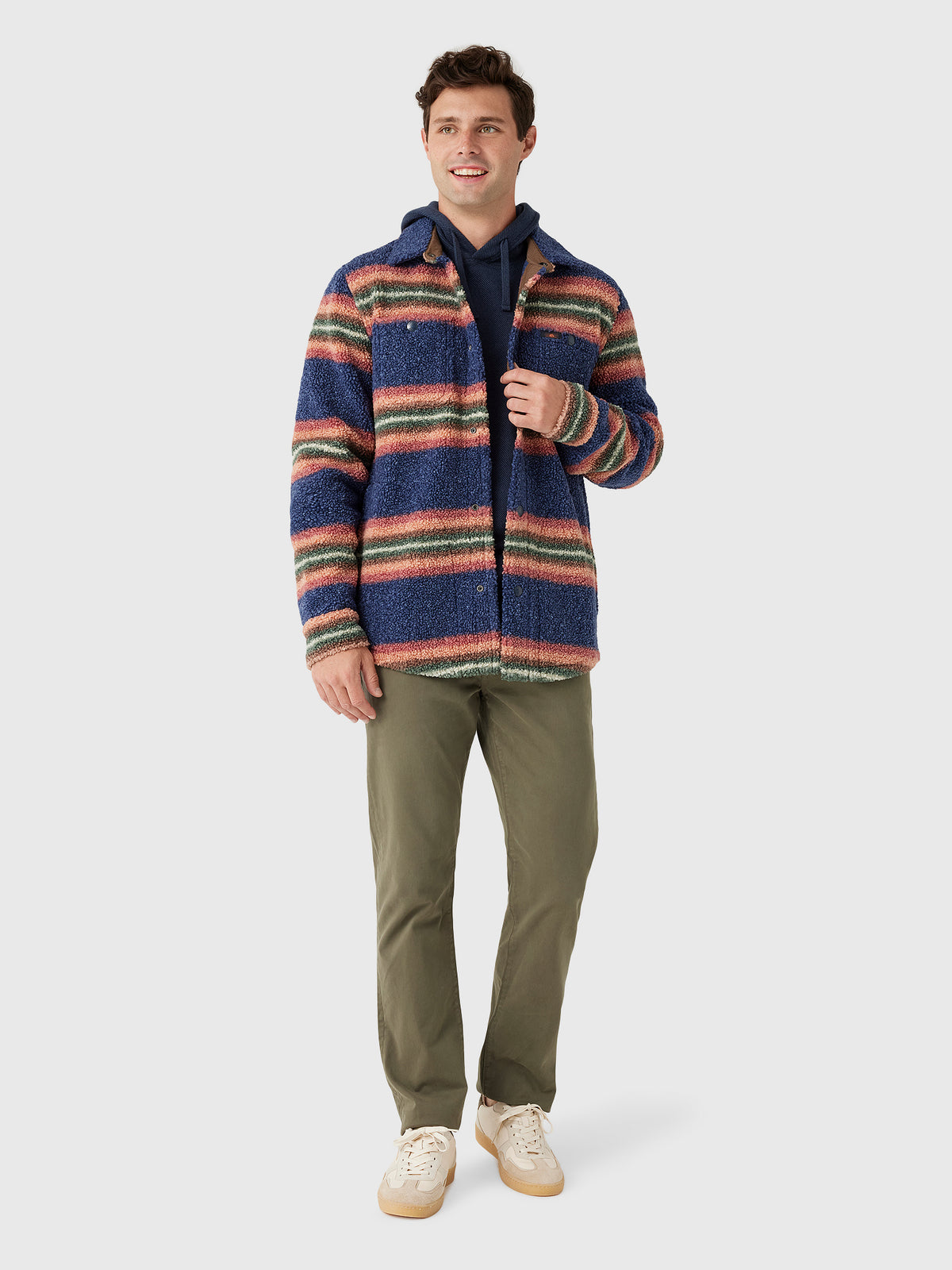 Faherty Brand Men's Range Fleece CPO - Saint Bernard