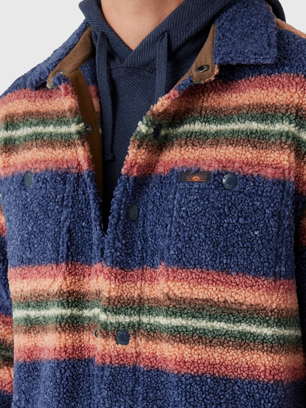 Faherty Brand Men's Range Fleece CPO - Saint Bernard