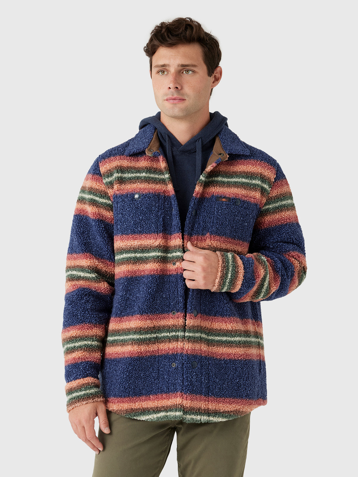 Faherty Brand Men's Range Fleece CPO - Saint Bernard