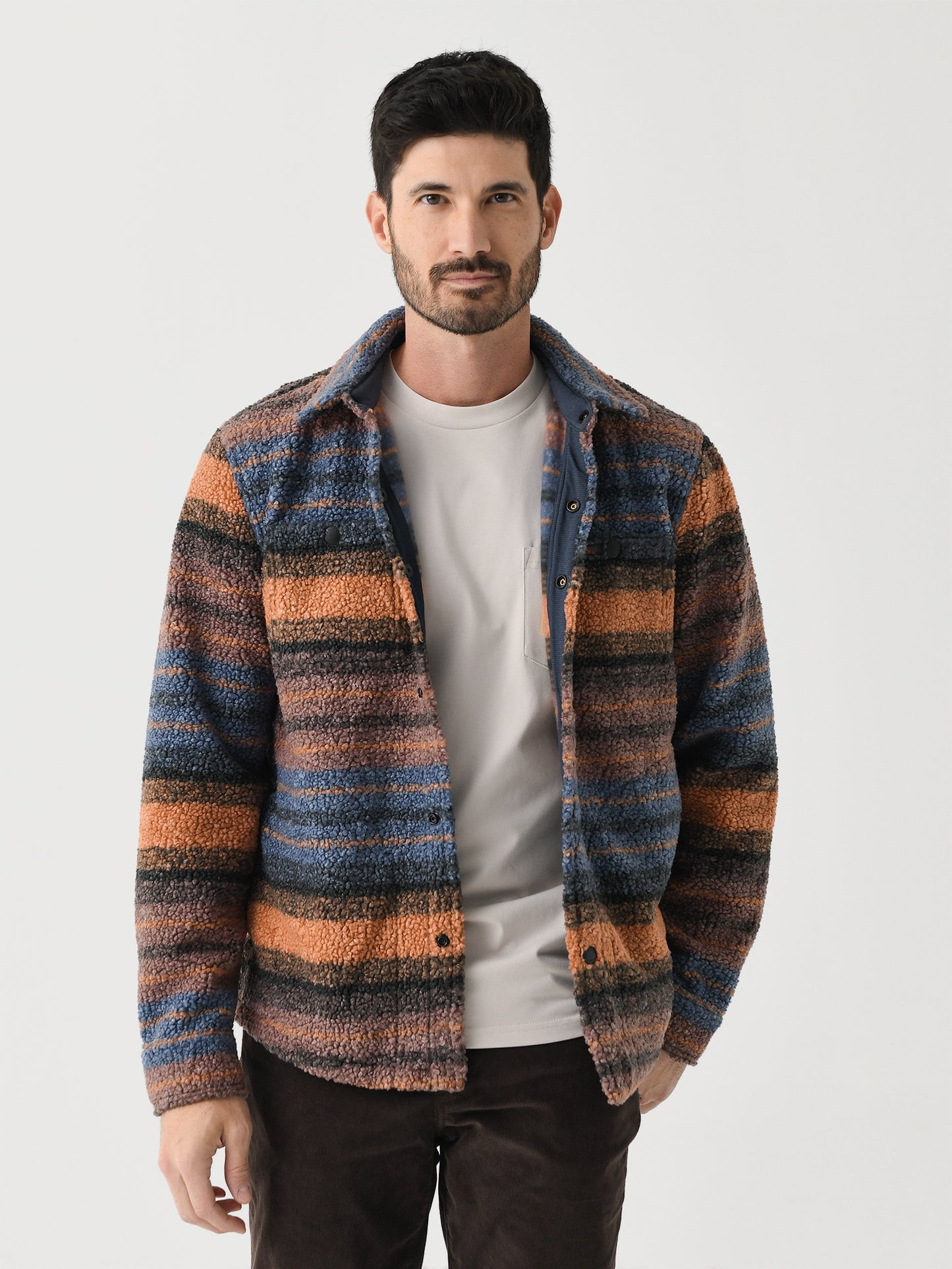 Faherty Brand Men's Range Fleece CPO - Saint Bernard