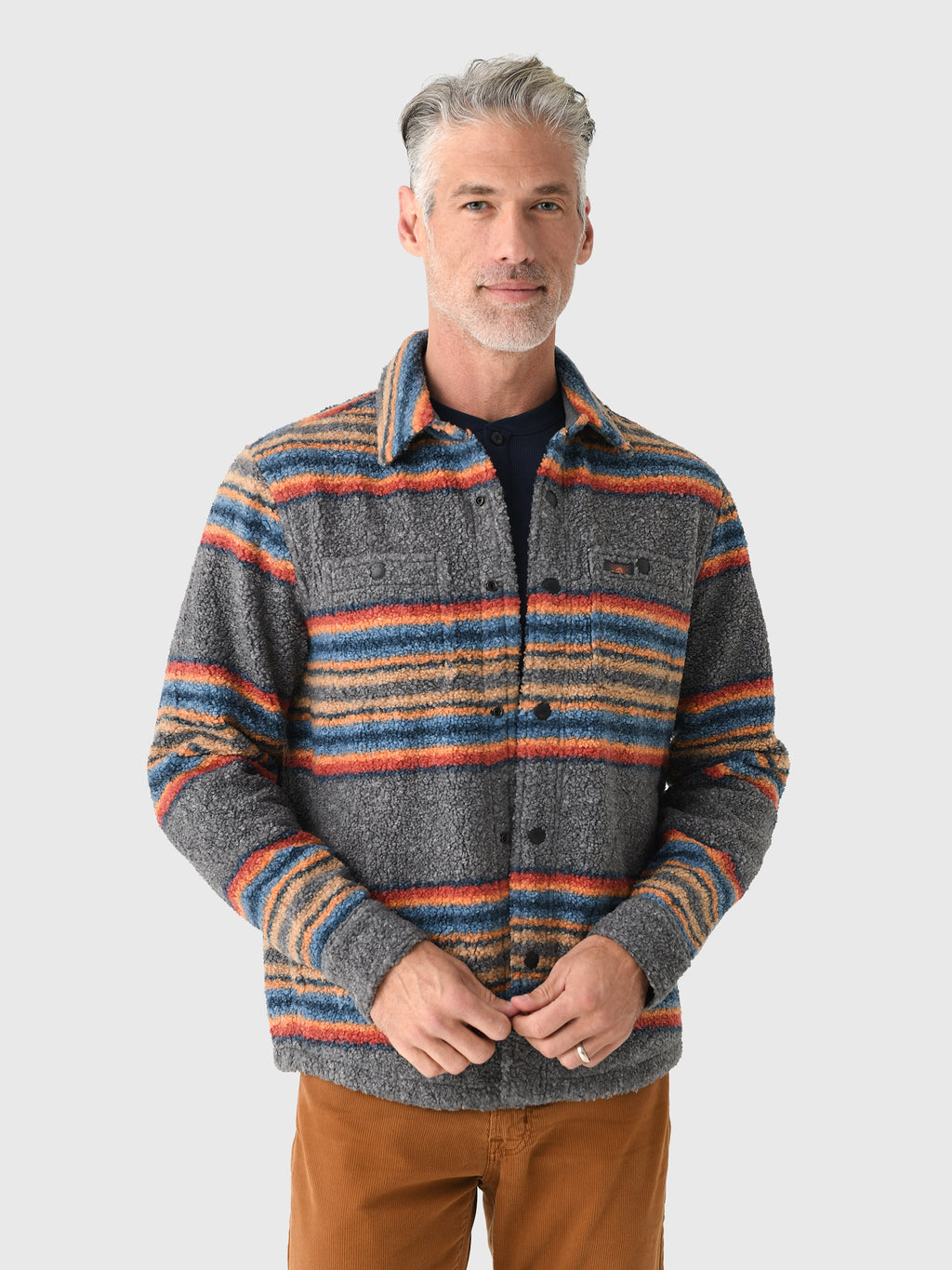 Faherty Brand Men's Range Fleece CPO - Saint Bernard