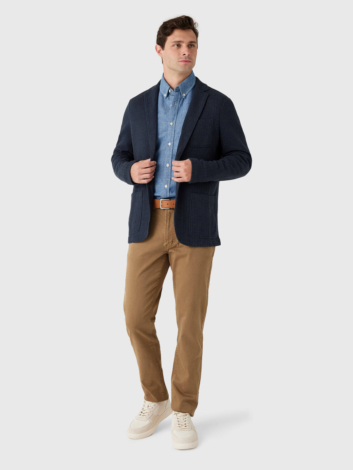 Faherty Brand Men's Inlet Knit Tweed Blazer - Saint Bernard