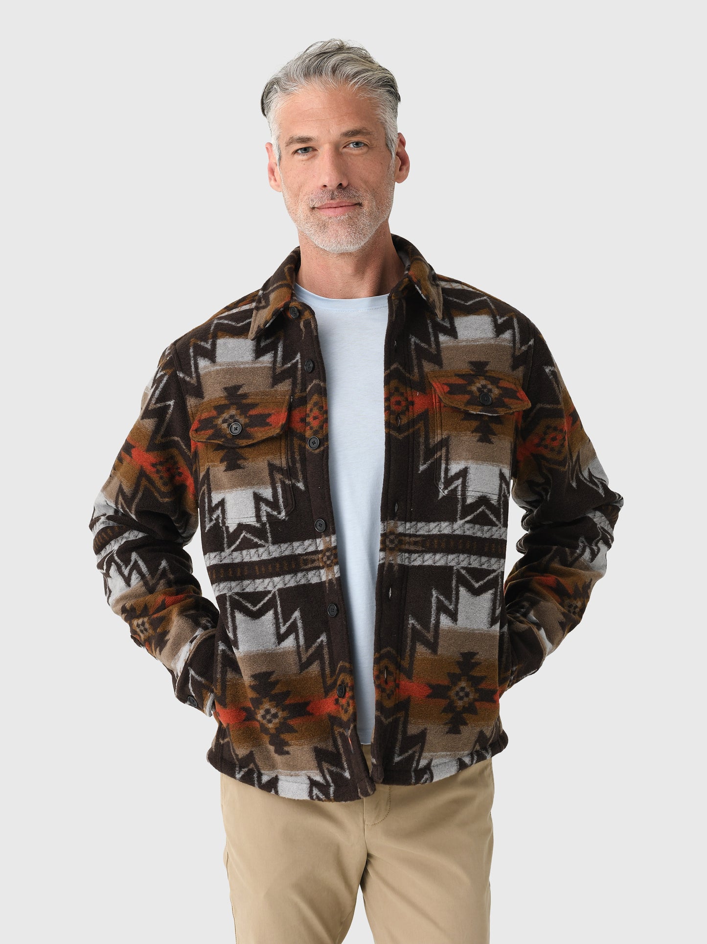 Faherty Brand Men's Doug Good Feather Range Fleece Lined CPO