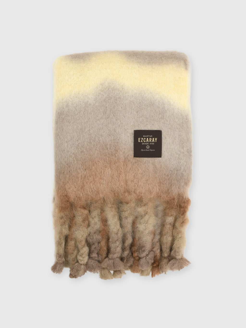 Mantas Ezcaray Mohair Tie-Dye Throw Blanket - Saint Bernard