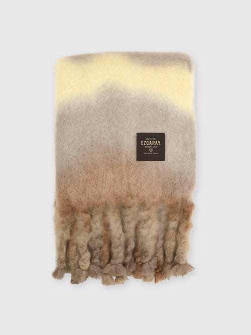 Mantas Ezcaray Mohair Tie-Dye Throw Blanket - Saint Bernard