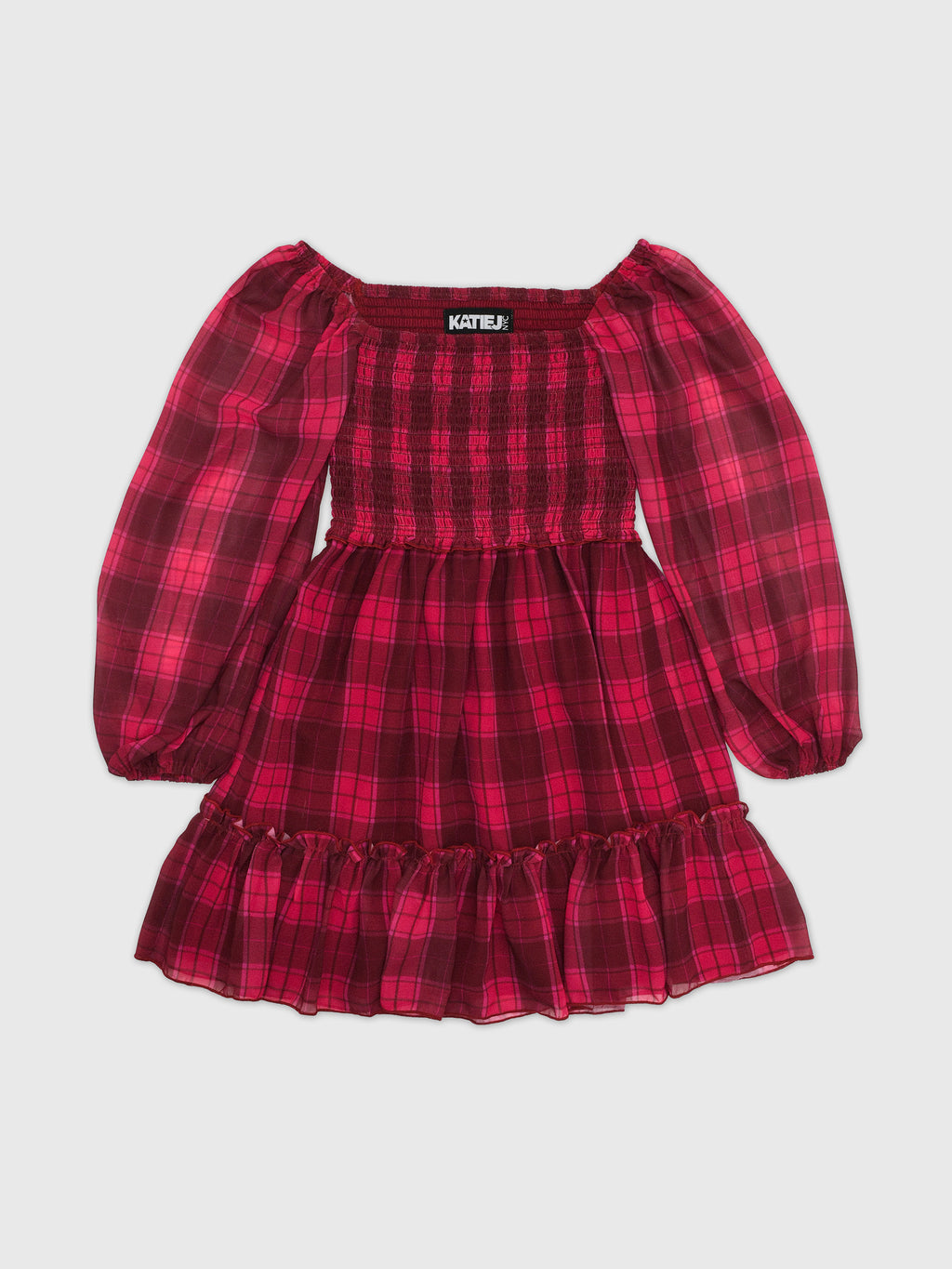 Katie J NYC Tween Girls' Molly Long Sleeve Dress - Saint Bernard