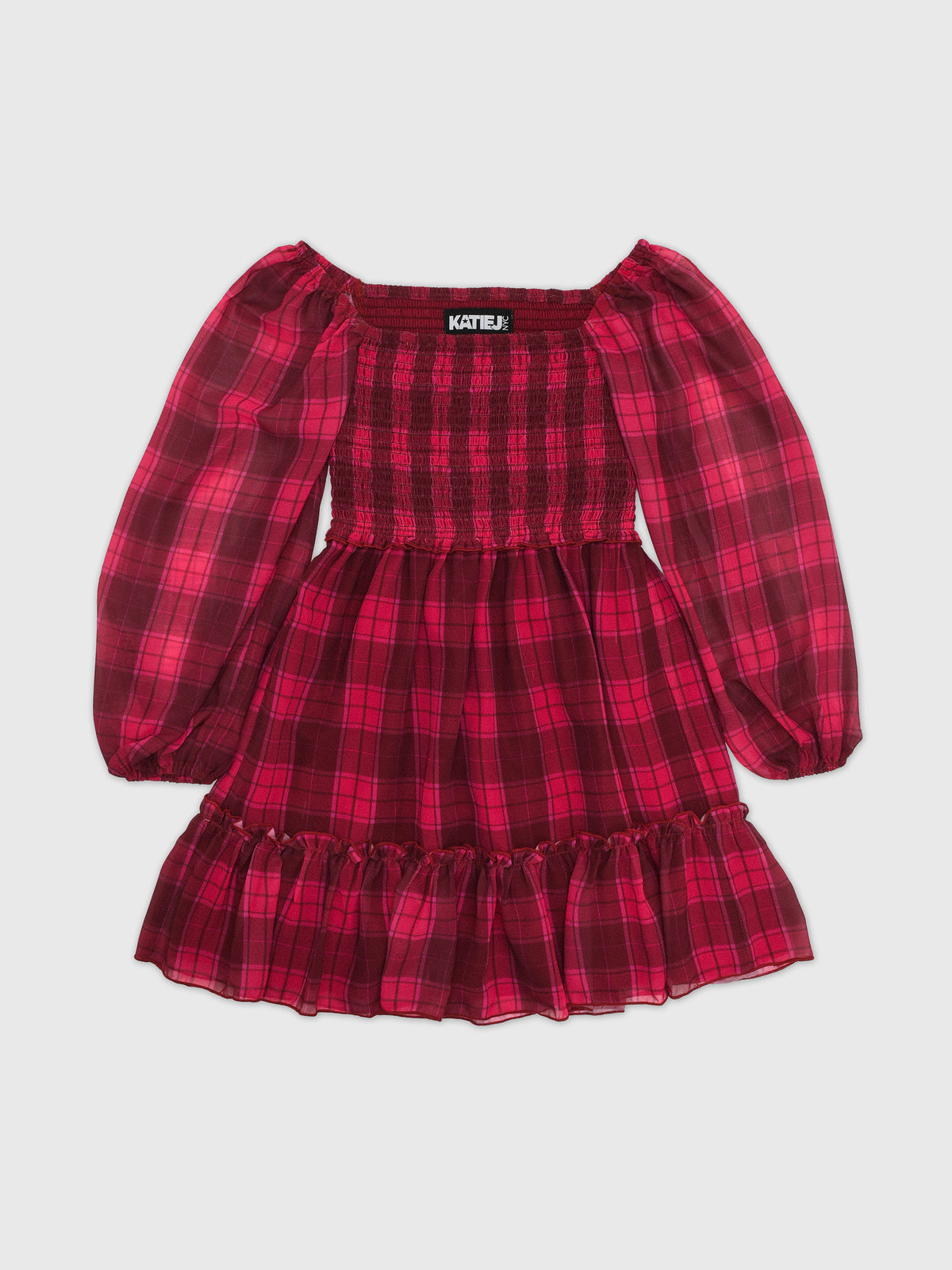 Katie J NYC Tween Girls' Molly Long Sleeve Dress - Saint Bernard