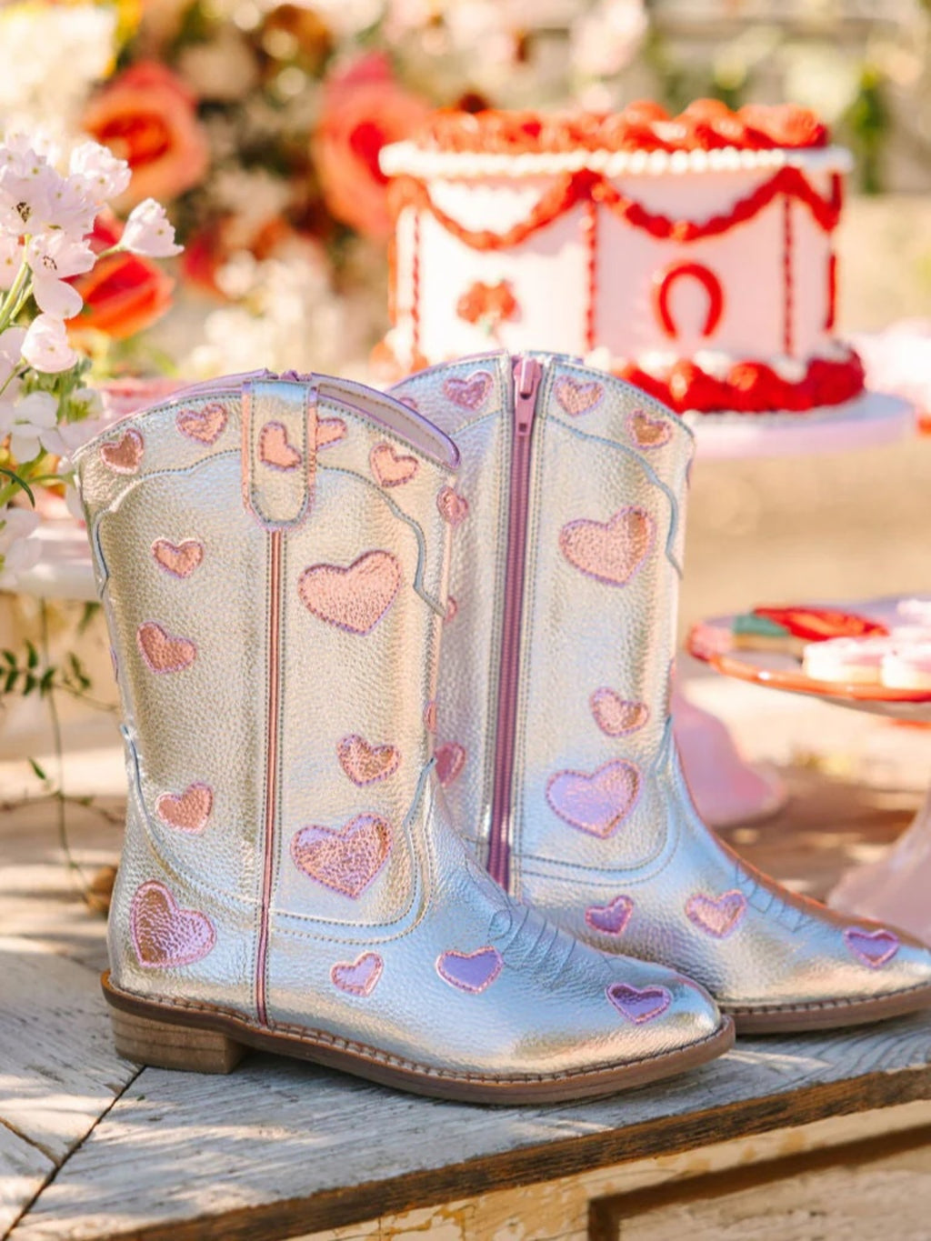 Wild + Rae Girls' Moonlit Lovestruck Cowgirl Boot