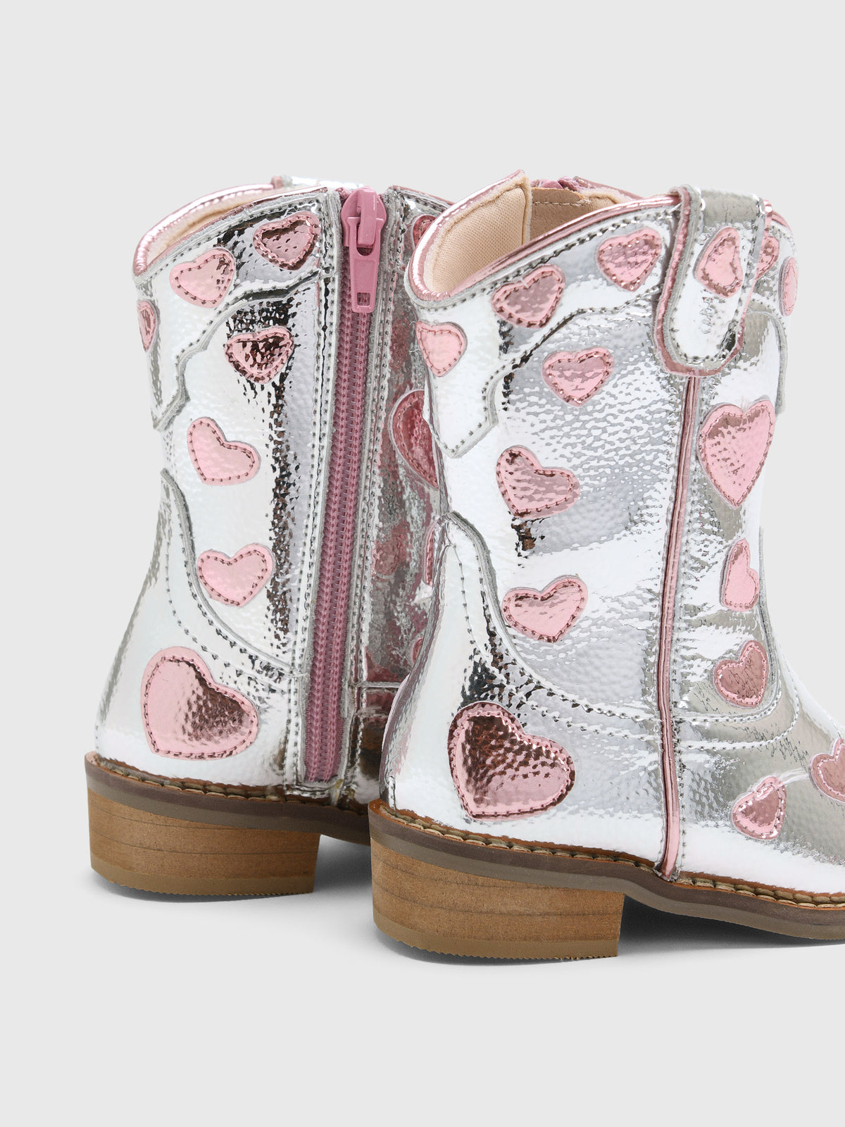 Wild + Rae Girls' Moonlit Lovestruck Cowgirl Boot - Saint Bernard