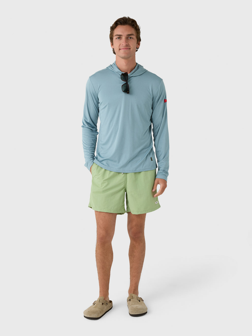 Bather Men's Solid Moss Swim Trunk - Saint Bernard