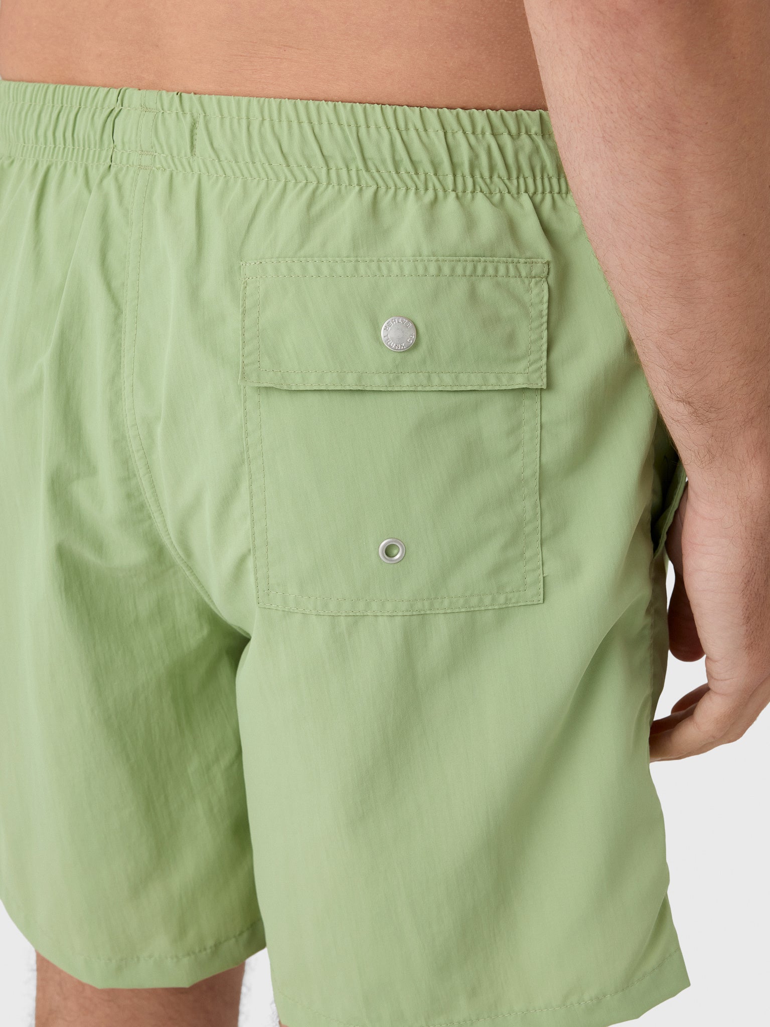 Bather Men's Solid Moss Swim Trunk - Saint Bernard