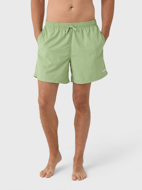 Bather Men's Solid Moss Swim Trunk