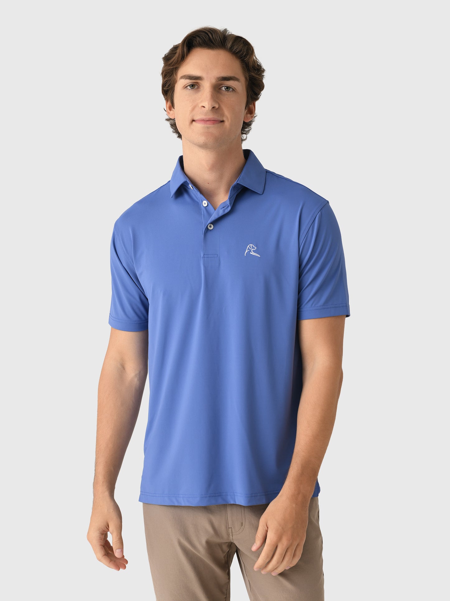 Rhoback Men's Solid Performance Polo - Saint Bernard